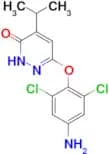 6-(4-AMINO-2,6-DICHLOROPHENOXY)-4-ISOPROPYLPYRIDAZIN-3(2H)-ONE