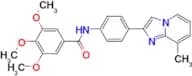 3,4,5-TRIMETHOXY-N-(4-(8-METHYLIMIDAZO[1,2-A]PYRIDIN-2-YL)PHENYL)BENZAMIDE