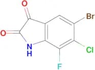 5-BROMO-6-CHLORO-7-FLUOROINDOLINE-2,3-DIONE
