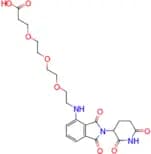 3-(2-(2-(2-((2-(2,6-DIOXOPIPERIDIN-3-YL)-1,3-DIOXOISOINDOLIN-4-YL)AMINO)ETHOXY)ETHOXY)ETHOXY)PROPA…