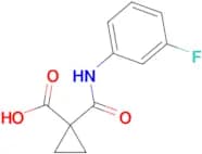 1-[(3-FLUOROPHENYL)CARBAMOYL]CYCLOPROPANE-1-CARBOXYLIC ACID