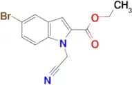ETHYL 5-BROMO-1-(CYANOMETHYL)-1H-INDOLE-2-CARBOXYLATE