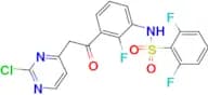 N-[3-[2-(2-CHLOROPYRIMIDIN-4-YL)ACETYL]-2-FLUOROPHENYL]-2,6-DIFLUOROBENZENESULFONAMIDE