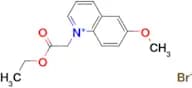 Quinolinium, 1-(2-ethoxy-2-oxoethyl)-6-methoxy-, bromide (1:1)