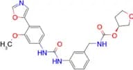 Carbamic acid, N-[[3-[[[[3-methoxy-4-(5-oxazolyl)phenyl]amino]carbonyl]amino]phenyl]methyl]-, (3S)…
