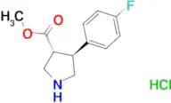 methyl (3R,4S)-4-(4-fluorophenyl)pyrrolidine-3-carboxylate hydrochloride