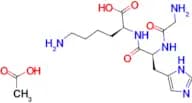(2S)-6-amino-2-[(2S)-2-(2-aminoacetamido)-3-(1H-imidazol-5-yl)propanamido]hexanoic acid; acetic ac…