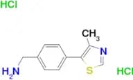 [4-(4-methyl-1,3-thiazol-5-yl)phenyl]methanamine dihydrochloride