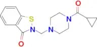 2-[(4-cyclopropanecarbonylpiperazin-1-yl)methyl]-2,3-dihydro-1,2-benzothiazol-3-one