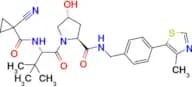 (2S,4R)-1-[(2S)-2-[(1-cyanocyclopropanecarbonyl)amino]-3,3-dimethylbutanoyl]-4-hydroxy-N-[[4-(4-me…