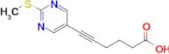 6-(2-(Methylthio)pyrimidin-5-yl)hex-5-ynoic acid