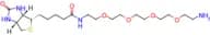 N-(14-Amino-3,6,9,12-tetraoxatetradecyl)-5-((3aS,4S,6aR)-2-oxohexahydro-1H-thieno[3,4-d]imidazol-4…