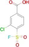 3-Chloro-4-(fluorosulfonyl)benzoic acid