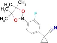 1-(3-Fluoro-4-(4,4,5,5-tetramethyl-1,3,2-dioxaborolan-2-yl)phenyl)cyclopropane-1-carbonitrile