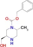 Benzyl (2R,5R)-5-(hydroxymethyl)-2-methylpiperazine-1-carboxylate