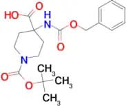 4-(((Benzyloxy)carbonyl)amino)-1-(tert-butoxycarbonyl)piperidine-4-carboxylic acid