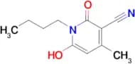 1-Butyl-6-hydroxy-4-methyl-2-oxo-1,2-dihydropyridine-3-carbonitrile