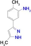2-Methyl-5-(5-methyl-1H-pyrazol-3-yl)aniline