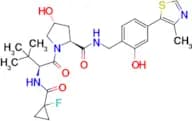 (2S,4R)-1-((S)-2-(1-fluorocyclopropane-1-carboxamido)-3,3-dimethylbutanoyl)-4-hydroxy-N-(2-hydroxy…