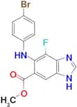 Methyl 5-[(4-bromophenyl)amino]-4-fluoro-1H-1,3-benzodiazole-6-carboxylate