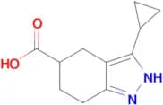 3-cyclopropyl-4,5,6,7-tetrahydro-2H-indazole-5-carboxylic acid