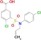3-[Allyl-(4-chloro-phenyl)-sulfamoyl]-4-chloro-benzoic acid