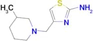4-[(3-methylpiperidin-1-yl)methyl]-1,3-thiazol-2-amine