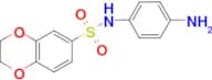 N-(4-aminophenyl)-2,3-dihydro-1,4-benzodioxine-6-sulfonamide