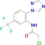 2-chloro-N-[2-(1H-1,2,4-triazol-1-yl)-5-(trifluoromethyl)phenyl]acetamide