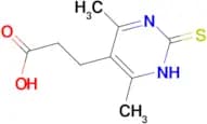 3-(4,6-dimethyl-2-sulfanylidene-1,2-dihydropyrimidin-5-yl)propanoic acid