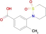 3-(1,1-Dioxo-1,6-[1,2]thiazinan-2-yl)-4-methyl-benzoic acid