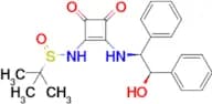 N-(2-{[(1S,2R)-2-hydroxy-1,2-diphenylethyl]amino}-3,4-dioxocyclobut-1-en-1-yl)-2-methylpropane-2-s…