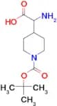4-Piperidineacetic acid, α-amino-1-[(1,1-dimethylethoxy)carbonyl]-