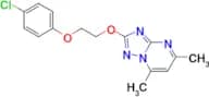 [1,2,4]Triazolo[1,5-a]pyrimidine, 2-[2-(4-chlorophenoxy)ethoxy]-5,7-dimethyl-