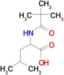 2-(2,2-dimethylpropanamido)-4-methylpentanoic acid