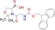 (S)-3-(2-((((9H-Fluoren-9-yl)methoxy)carbonyl)amino)acetyl)-2,2-dimethyloxazolidine-4-carboxylic a…