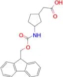 2-(3-((((9H-Fluoren-9-yl)methoxy)carbonyl)amino)cyclopentyl)acetic acid