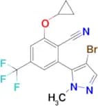 2-(4-Bromo-1-methyl-1H-pyrazol-5-yl)-6-cyclopropoxy-4-(trifluoromethyl)benzonitrile