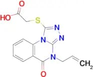 2-((4-Allyl-5-oxo-4,5-dihydro-[1,2,4]triazolo[4,3-a]quinazolin-1-yl)thio)acetic acid