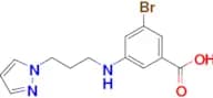3-((3-(1H-Pyrazol-1-yl)propyl)amino)-5-bromobenzoic acid