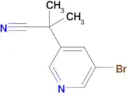 2-(5-Bromopyridin-3-yl)-2-methylpropanenitrile