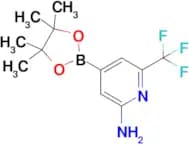 4-(4,4,5,5-Tetramethyl-1,3,2-dioxaborolan-2-yl)-6-(trifluoromethyl)pyridin-2-amine