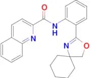 N-(2-(3-Oxa-1-azaspiro[4.5]dec-1-en-2-yl)phenyl)quinoline-2-carboxamide