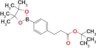 tert-Butyl 3-(4-(4,4,5,5-tetramethyl-1,3,2-dioxaborolan-2-yl)phenyl)propanoate