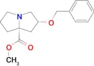 Methyl(2R,7aR)-2-(benzyloxy)tetrahydro-1H-pyrrolizine-7a(5H)-carboxylate