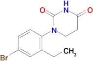 2,4(1H,3H)-Pyrimidinedione, 1-(4-bromo-2-ethylphenyl)dihydro-