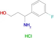3-Amino-3-(3-fluorophenyl)propan-1-ol hydrochloride