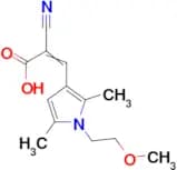 2-Cyano-3-[1-(2-methoxyethyl)-2,5-dimethyl-1h-pyrrol-3-yl]prop-2-enoic acid