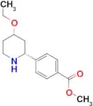Methyl 4-((2R,4S)-4-ethoxypiperidin-2-yl)benzoate