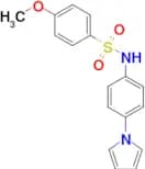N-(4-(1H-pyrrol-1-yl)phenyl)-4-methoxybenzenesulfonamide